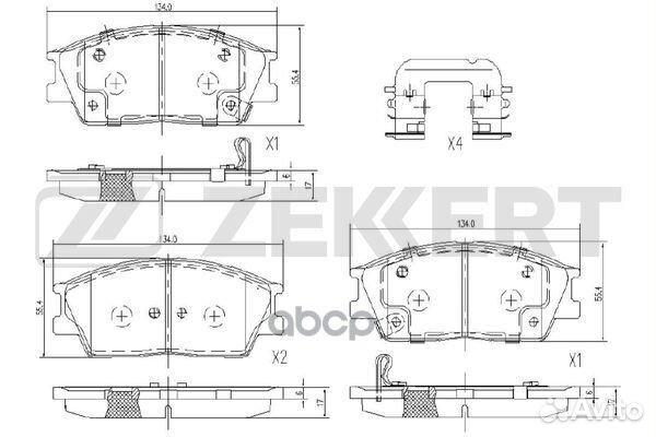 Колодки торм. диск. передн. Kia Soul III 19- (д