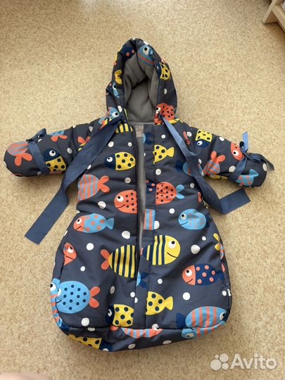 Комбинезон утепленный 62-68 с мешком