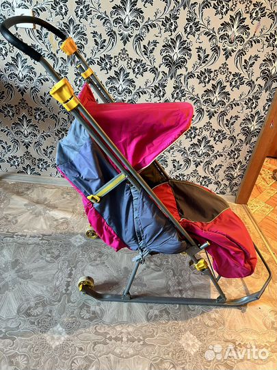 Детские санки коляска