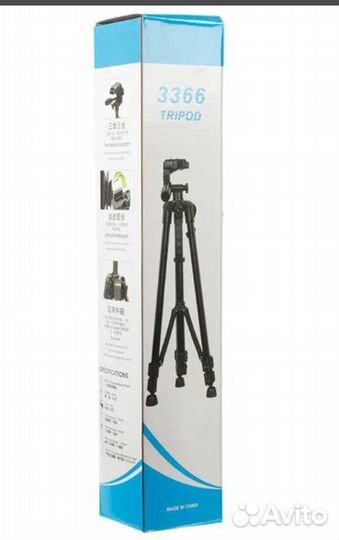 Трипод штатив для камеры и смартфона 50-140см