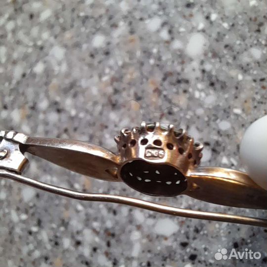 Брошь, серебро СССР