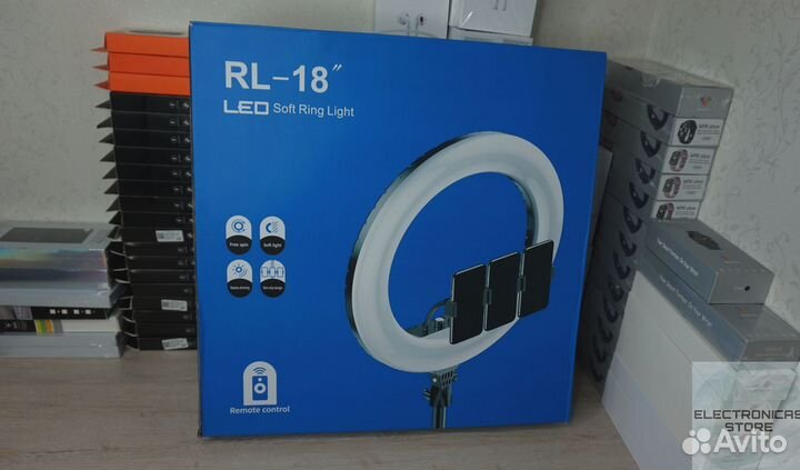 Кольцевая Светодиодная Лампа 45 см с Держателем Яр