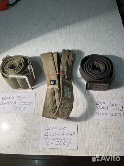 Ремни и фурнитура для ремней