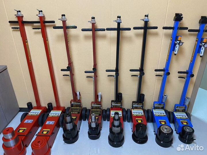 Мощный подкатной гидравлический домкрат с пневмоприводом Jack 50T 50/60/80/100/120 тонн