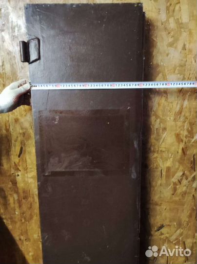 Дверь двухстворчатая железная бу
