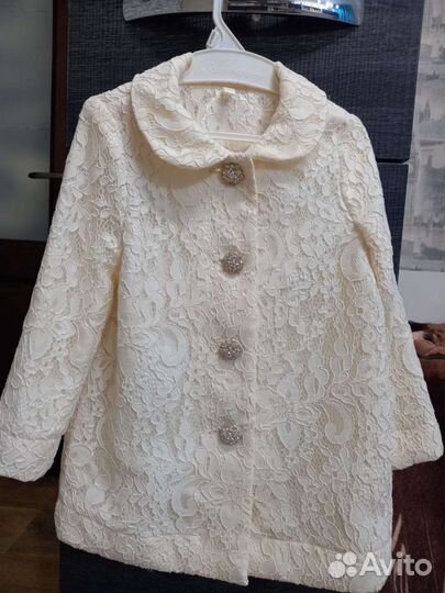 Пиджак для девочки размер 98