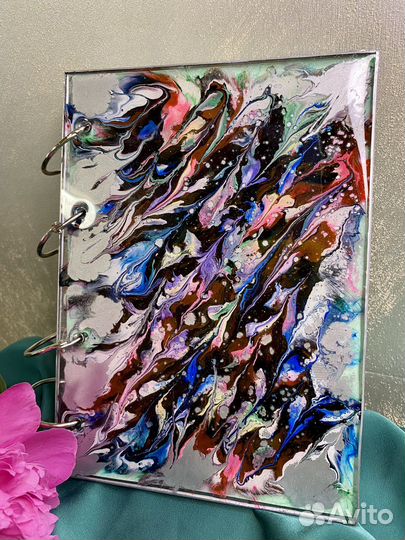 Блокнот ручной работы из эпоксидной смолы А5