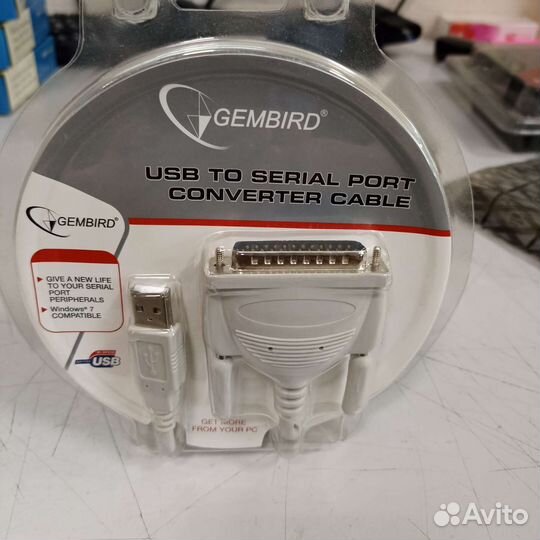 Адаптер Gembird UAS112 USB-COM (DB25M 25pin)