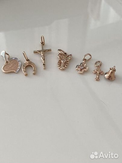 Золотые подвески