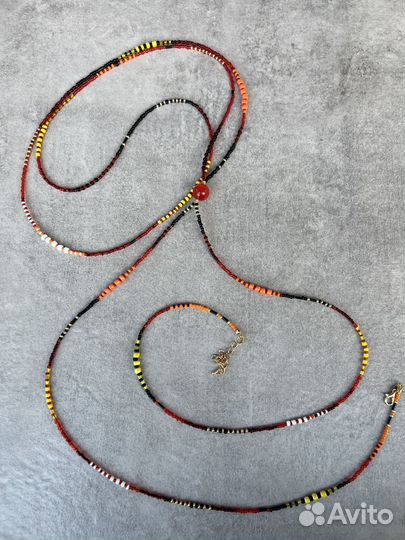 Портупея женская / сотуар из бисера