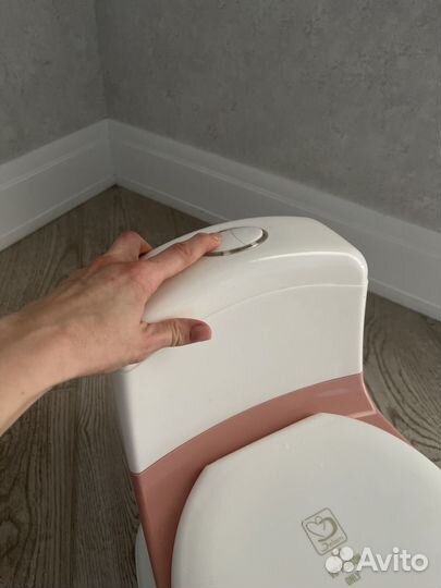 Детский Горшок в виде унитаза со звуком слива