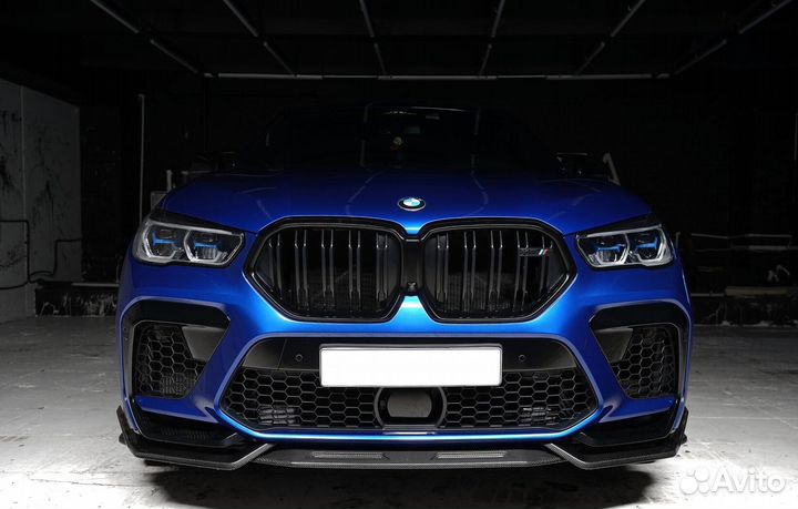 Карбоновый обвес, тюнинг BMW X6m F96 Blue