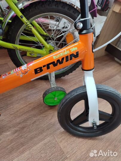 Беговел с ручным тормозом