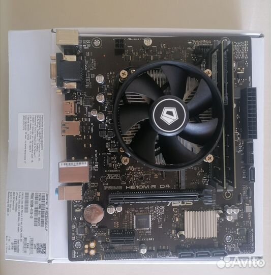 Комплект I3-12100f/h610m/16Gb/кулер