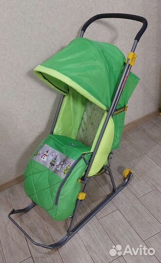 Детские санки коляска ника