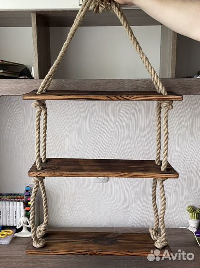 Полка навесная в стиле лофт