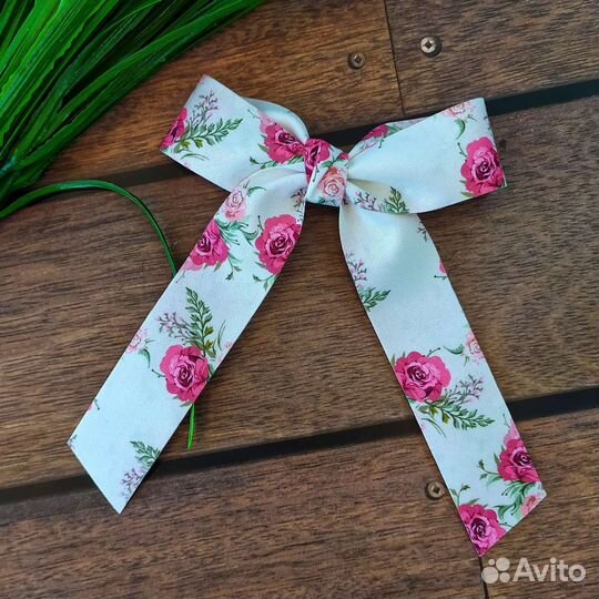 Бант для волос ручной работы