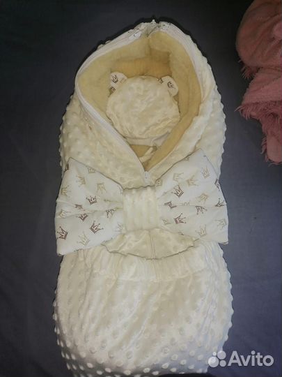 Конверт на выписку для девочки зима/осень