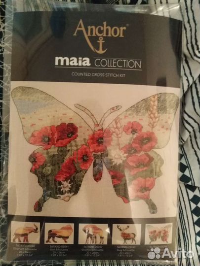 Вышивка Maia Силуэт бабочки, Девичий будуар