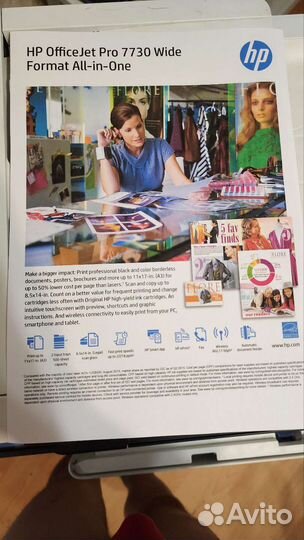 Рабочий мфу цветной а3 wifi Hp officejet pro 7730