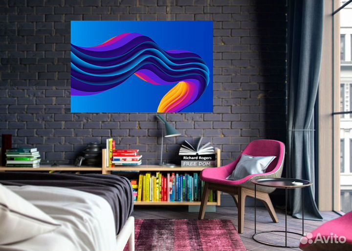 Интерьерная картина. Красивая абстрактная