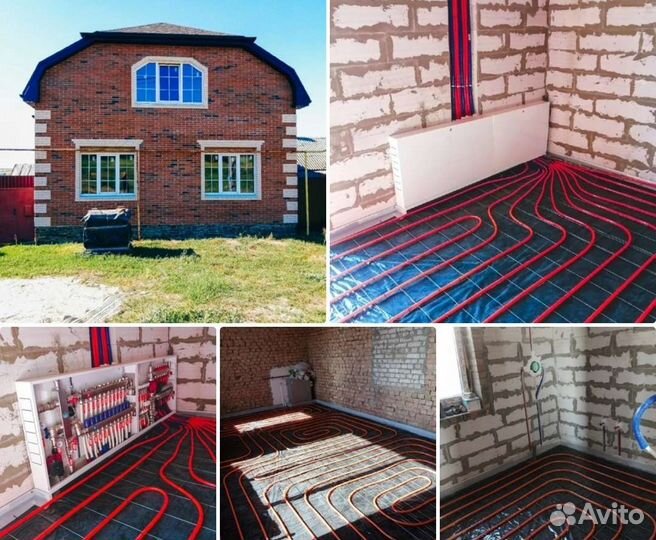 Отопление, теплый пол. Монтаж,гарантия,сервис