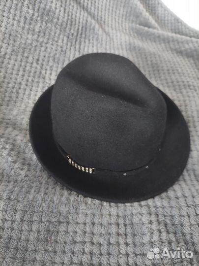 Шляпа чёрная фетровая