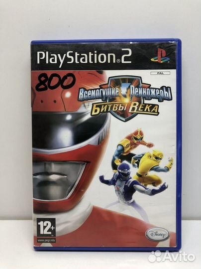 Диск Всемогущие рейнджеры Битва Века на PS2
