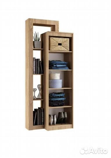 Шкаф Терра комбинированный белый глянец / дуб соно