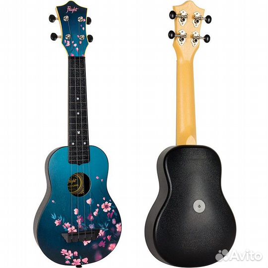 Flight TUS 32 sakura укулеле Travel, сопрано, черн