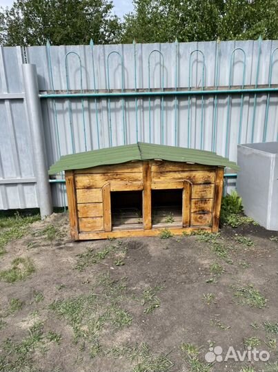 Будка собачья двухкомнатная