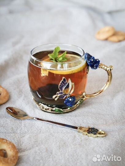 Чашка с бабочкой. 6 вариантов. Подарочный набор