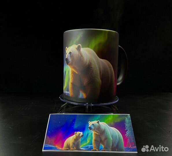 Кружка матовая хамелеон