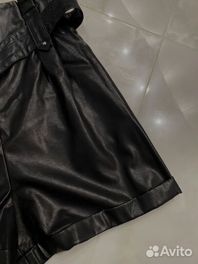 Шорты кожаные Zara xs-s