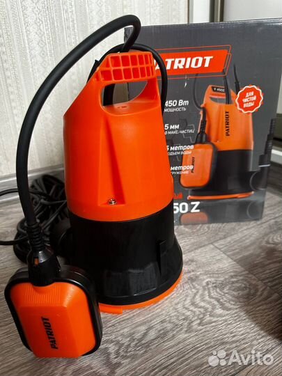 Дренажный насос Patriot 450Вт новый