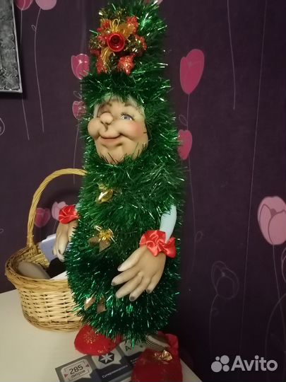 Кукла елка интерьерная