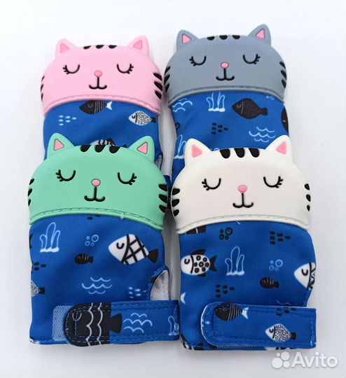 Варежка из силикона, шуршалка, держатель