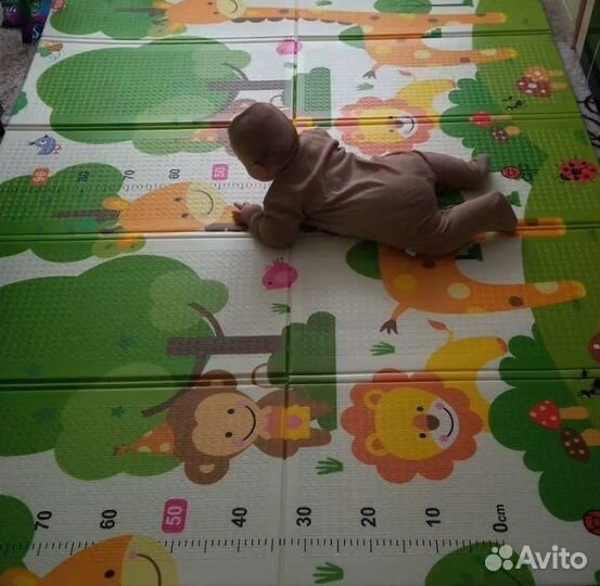 Детский коврик для ползания новый (заводской брак)