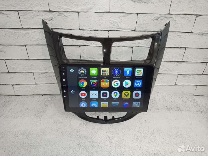 Магнитола Hyundai solaris 1 android IPS экран