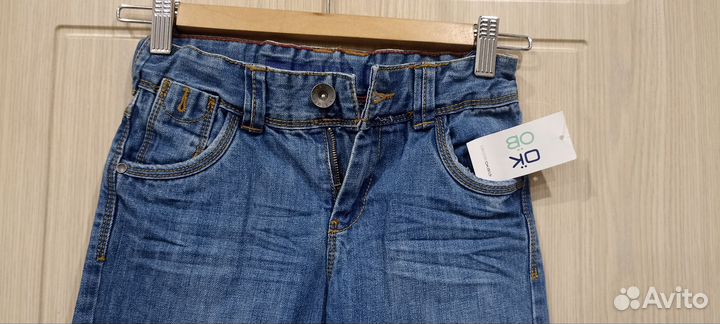 Джинсы широкие для мальчика 128