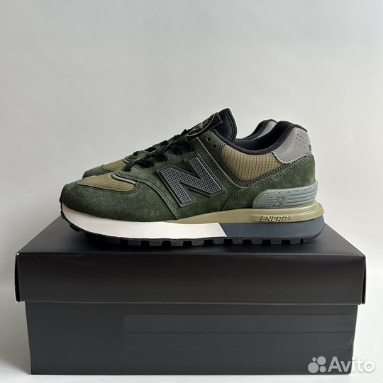 Stone Island x New Balance 574 Legacy Dark Green U