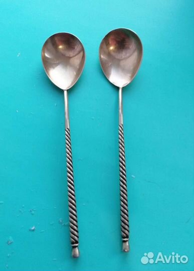 Чайные ложки. Серебро. СССР. 1955 год