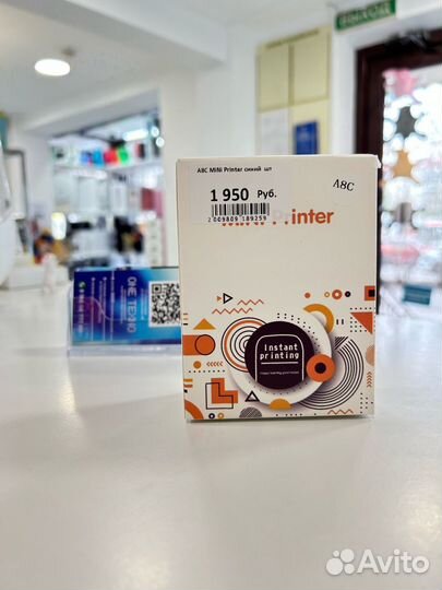 Мини-принтер A8C Синий