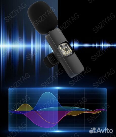 Радиомикрофон петличный 2 передатчика для Android