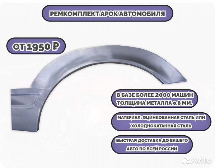 Ремкомплект арок на все авто