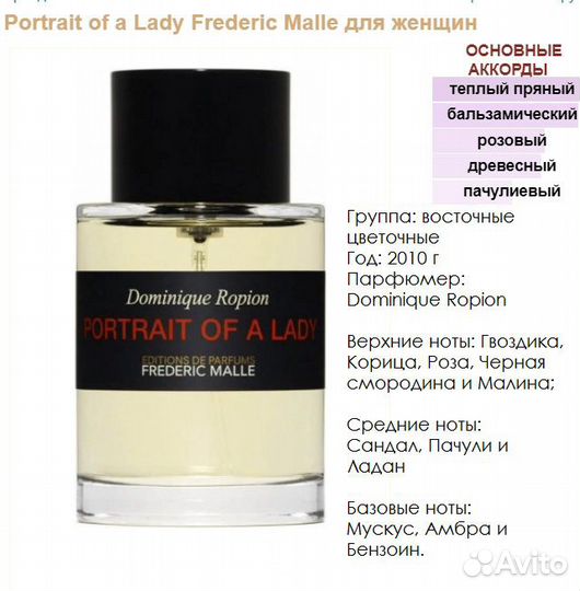Frederic Malle Portrait of a Lady, духи конц. 5 мл