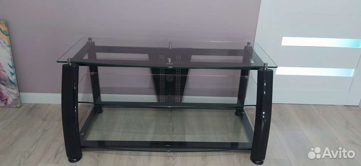 Тумба под телевизор бу стеклянная
