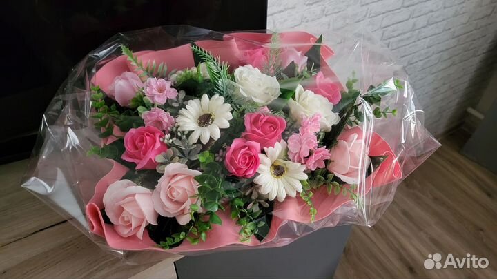 Букет из мыльных цветов