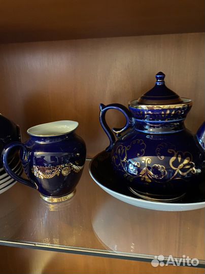 Чайный сервиз лфз cobalt кобальт СССР