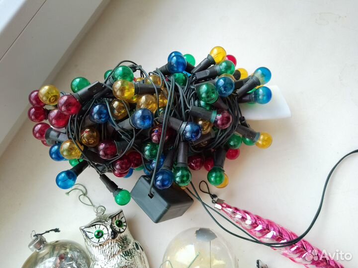 Елочные игрушки СССР, гирлянда